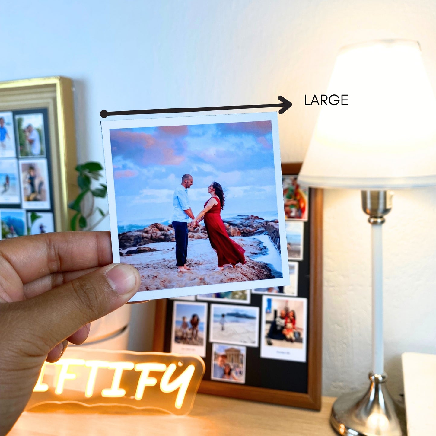 Sada personalizovaných štvorcových foto magnetiek – premeňte svoje spomienky na jedinečný darček