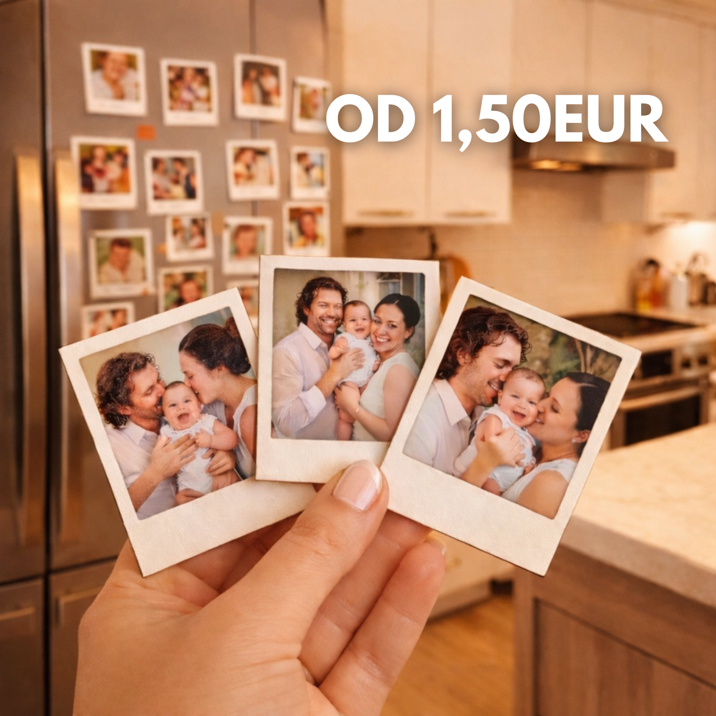 Retro Foto Magnetka – Personalizovaná spomienka pre tvoju chladničku alebo kanceláriu