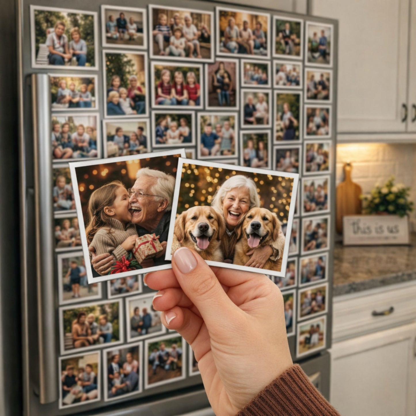 Súprava magnetiek na fotky v obdĺžnikovom tvare – Prilepte si svoje spomienky!
