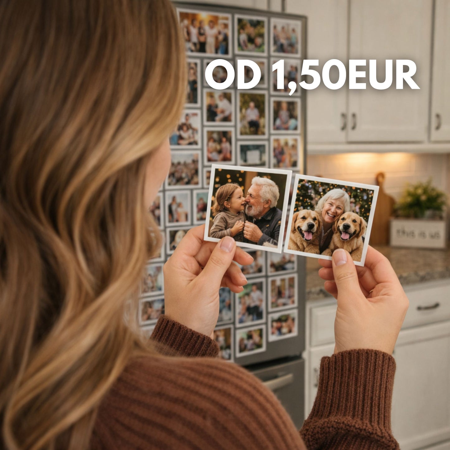 Súprava štvorcových magnetiek na fotky – Prilepte si svoje spomienky!