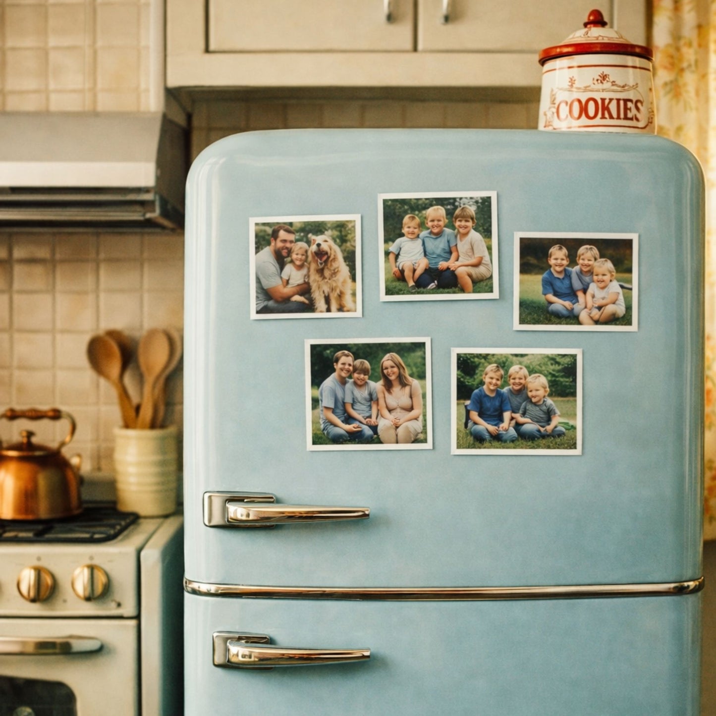 Súprava štvorcových magnetiek na fotky – Prilepte si svoje spomienky!